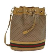 Pre-owned Canvas gucci-bags Gucci Vintage , Beige , Dames