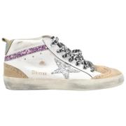 Lavendel Suède Mid Star Sneakers Golden Goose , Multicolor , Dames