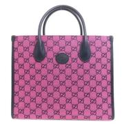 Pre-owned Canvas gucci-bags Gucci Vintage , Pink , Dames