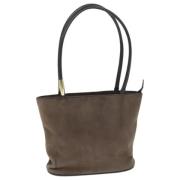 Pre-owned Suede gucci-bags Gucci Vintage , Brown , Dames