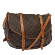 Pre-owned Canvas louis-vuitton-bags Louis Vuitton Vintage , Brown , Da...