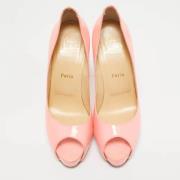 Pre-owned Fabric heels Christian Louboutin Pre-owned , Pink , Dames