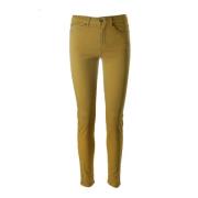 Slim Fit Wintergele Broek C.Ro , Yellow , Dames