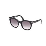 Stijlvolle zonnebril voor modefanaten Tom Ford , Black , Unisex