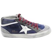 Blauw Grijs Mid Star Sneakers Golden Goose , Multicolor , Dames