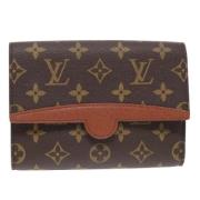 Pre-owned Canvas clutches Louis Vuitton Vintage , Brown , Dames