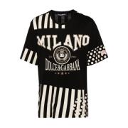 Gestreepte Crew Neck T-shirts en Polos Dolce & Gabbana , Multicolor , ...