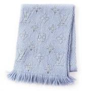 Pre-owned Fabric scarves Louis Vuitton Vintage , Blue , Dames