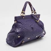 Pre-owned Leather handbags Versace Pre-owned , Purple , Dames