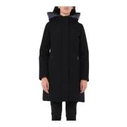 Waterdichte en Ademende Parka met Veren Vulling RRD , Black , Dames