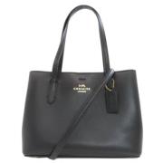 Pre-owned Leather handbags Coach Pre-owned , Black , Dames