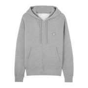 Foxy Logo Katoenen Sweatshirt met Capuchon Maison Kitsuné , Gray , Her...