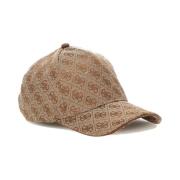 Baseball Cap Guess , Brown , Dames