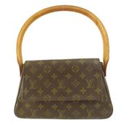 Pre-owned Canvas handbags Louis Vuitton Vintage , Brown , Dames