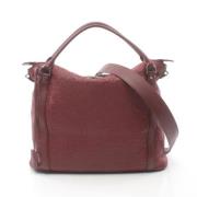 Pre-owned Leather louis-vuitton-bags Louis Vuitton Vintage , Red , Dam...