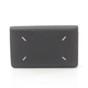 Pre-owned Leather wallets Maison Margiela Pre-owned , Black , Dames