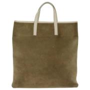 Pre-owned Suede handbags Loewe Pre-owned , Beige , Dames