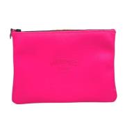 Pre-owned Fabric clutches Hermès Vintage , Pink , Dames