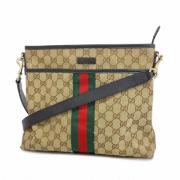 Pre-owned Canvas gucci-bags Gucci Vintage , Beige , Dames