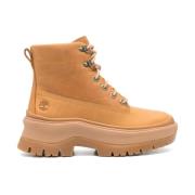 Beige Veterschoenen Enkellaarsjes Timberland , Beige , Dames