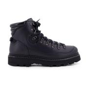 Leren Veterschoenen voor Trekking Moncler , Black , Heren