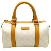 Pre-owned Canvas gucci-bags Gucci Vintage , White , Dames