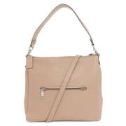 Pre-owned Leather shoulder-bags Coach Pre-owned , Beige , Dames