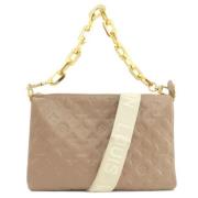 Pre-owned Leather shoulder-bags Louis Vuitton Vintage , Beige , Dames