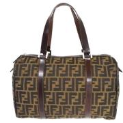 Pre-owned Canvas handbags Fendi Vintage , Brown , Dames