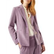 Paarse Fluwelen Slim Fit Blazer Ella Pennyblack , Purple , Dames