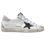 Superstar White Black Baby Pink Sneakers Golden Goose , White , Dames