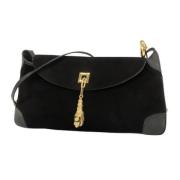 Pre-owned Suede shoulder-bags Gucci Vintage , Black , Dames