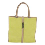 Pre-owned Canvas handbags Gucci Vintage , Green , Dames