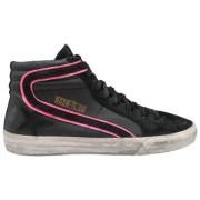 Slide Zwart Fucsia Fluo Sneakers Golden Goose , Black , Heren