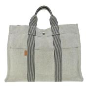 Pre-owned Canvas handbags Hermès Vintage , Gray , Dames