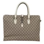 Pre-owned Canvas gucci-bags Gucci Vintage , Beige , Dames