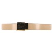 Pre-owned Leather belts Louis Vuitton Vintage , Beige , Dames