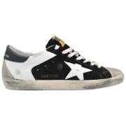 Superstar Zwart Wit Ster Beige Sneakers Golden Goose , Black , Dames