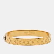 Pre-owned Metal bracelets Louis Vuitton Vintage , Yellow , Dames