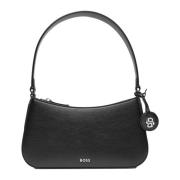 Liriel Handtas met Rits en Bedel Hugo Boss , Black , Dames