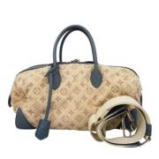 Pre-owned Denim handbags Louis Vuitton Vintage , Beige , Dames