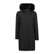 Bridge Parka Jas Woolrich , Black , Dames