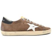 Superstar Brown White Star Sneakers Golden Goose , Brown , Heren