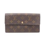 Pre-owned Leather wallets Louis Vuitton Vintage , Brown , Dames