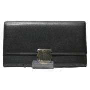 Pre-owned Leather wallets Salvatore Ferragamo Pre-owned , Black , Dame...