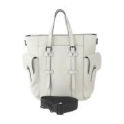 Pre-owned Leather totes Louis Vuitton Vintage , White , Dames