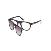 Stijlvolle Zwarte Zonnebril Tom Ford , Black , Unisex