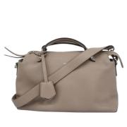 Pre-owned Leather handbags Fendi Vintage , Beige , Dames