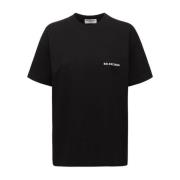 T-Shirt Balenciaga , Black , Heren