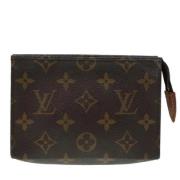 Pre-owned Canvas clutches Louis Vuitton Vintage , Brown , Dames